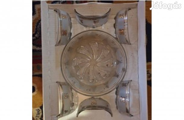 Vadonatúj Windrose üveg tálaló készlet (7 részes) Eredeti dobozában!