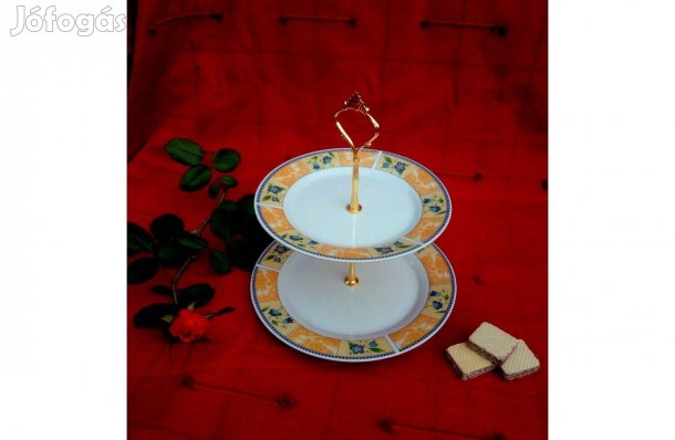 Vadonatúj ! Porcelán süteménykínáló