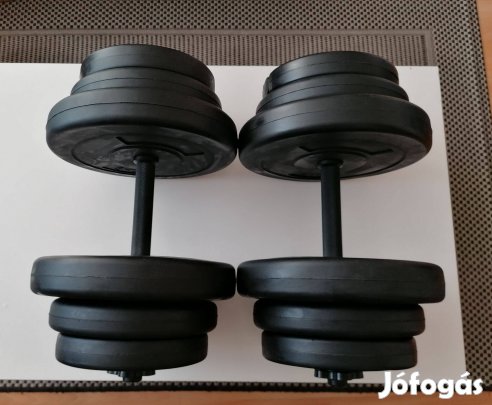 Vadonatúj, bontatlan! 2x20kg súlyzó szett