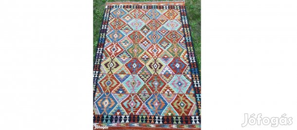 Vadonatúj, gyönyörű, kézzel szőtt, egyedi, gyapjú szőnyeg (245*176 cm)