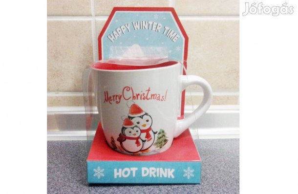 Vadonatúj pingvines bögre Újpest központ közelében