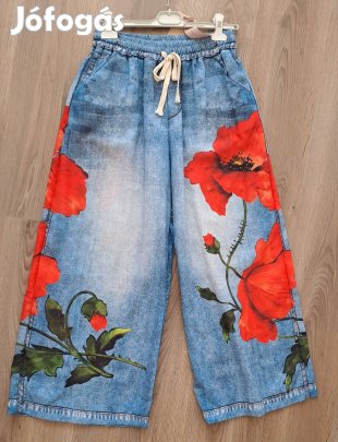 Vagány női olasz pipacsos nadrág