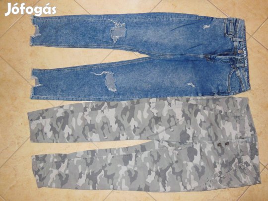 Vagány női/ tini hosszú nadrág, szaggatott és terepmintás. 36