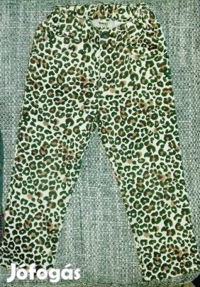 Vagány párducmintás szűkszárú nadrág