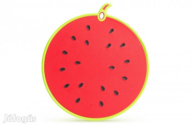 Vágódeszka Dinnye alakú - csúszásmentes gumis peremmel ellátott