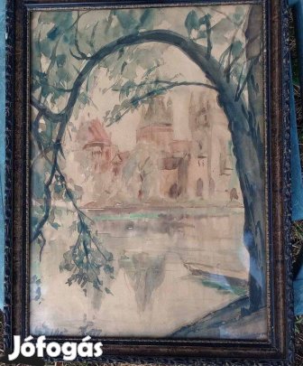 Vajdahunyadvára 31 x 44 festmény