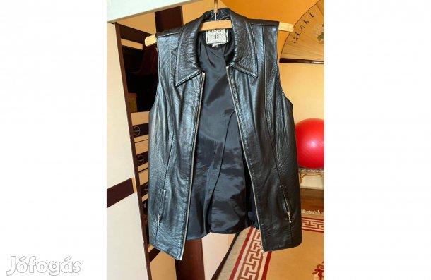 Vajpuha olasz bőrmellény S/M