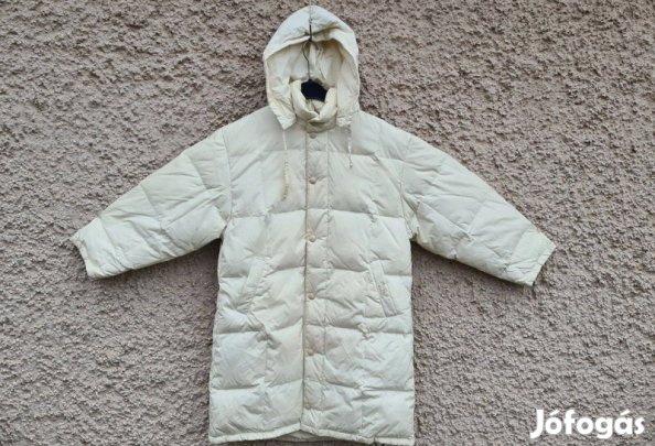 Vajszínű Manudieci női orkán tollkabát eladó. L