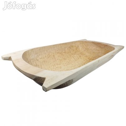 Vájt fateknő 60 x 30cm-es rusztikus teknő
