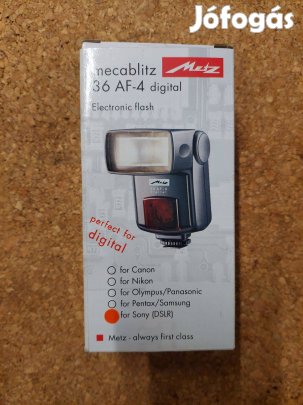 Vaku Metz mecablitz AF-4 digital Új