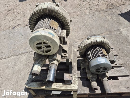 Vákuumszivattyú,  oldalcsatornás,  380 V.-os, 4.5 Kw.