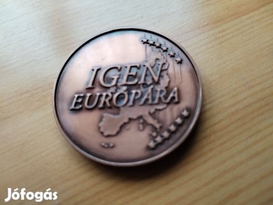 Választási bronz érem "igen-nem" EU szép db