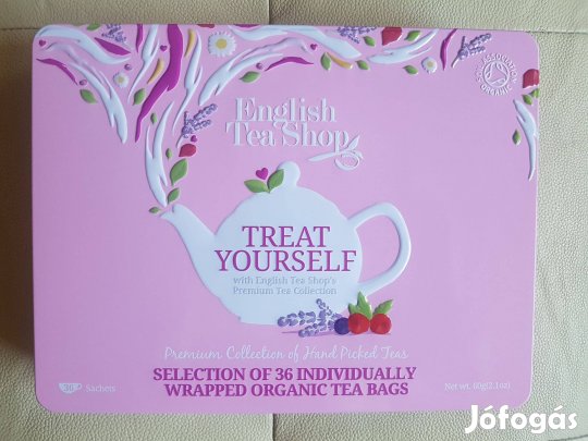 Valentin nap Fém teásdoboz díszdoboz teás doboz English tea shop