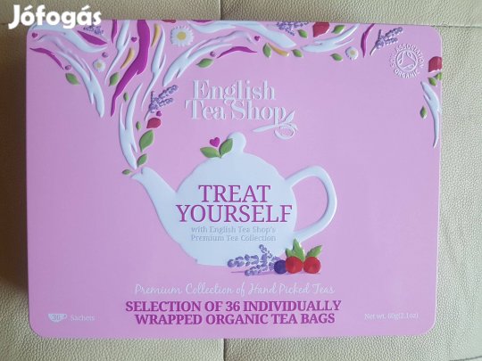 Valentin nap Fém teásdoboz díszdoboz teás doboz English tea shop