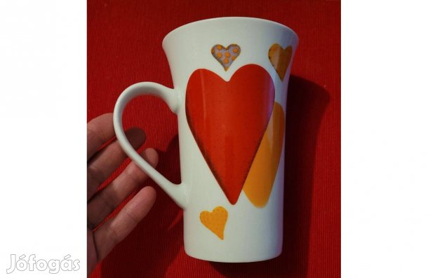 Valentin napi ajándék bögre - új - nagyméretű, egyedi