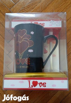 Valentin napi bögre szett új bontatlan csomagolás díszdobozban 1