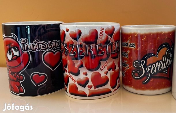 Valentin napi bögrék