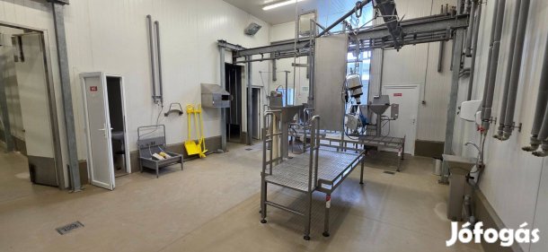 Vállajon sertésvágó-, daraboló- és húskészítmény-gyártó üzem eladó
