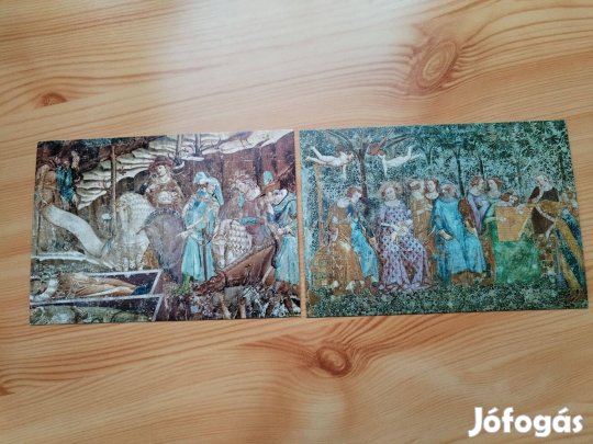 Vallási témájú képeslapok Régi 2 db egyben