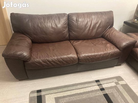 Valódi bőr 3+2 kanapé