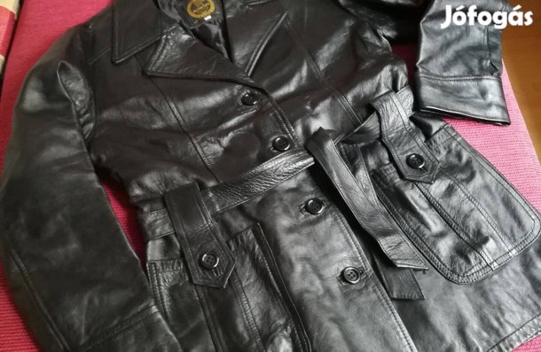 Valódi bőr kabát M-es alig használt eladó