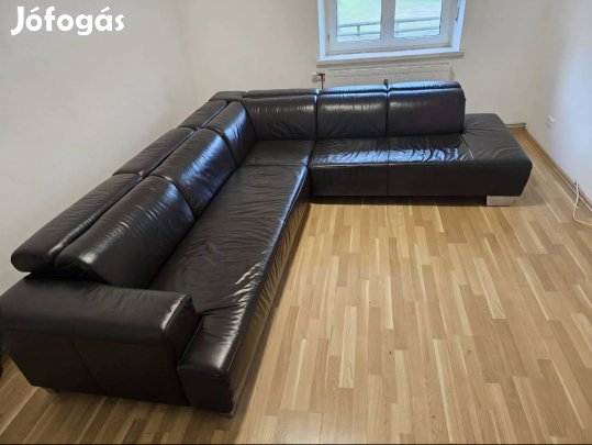 Valódi bőr sarokkanapé