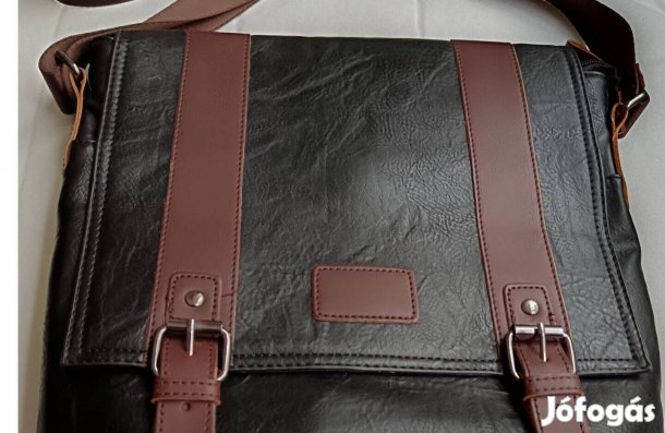 Valódi bőr válltáska 34 x30 cm eladó