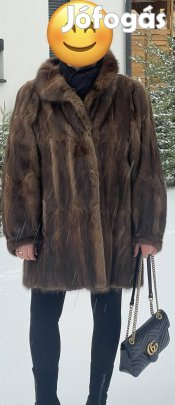 Valódi pézsma szőrme bunda