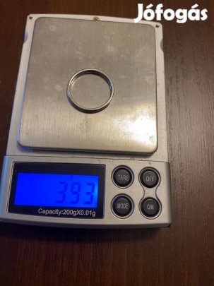 Valódi platina (PT950) férfi gyűrű (Glamira) papírjaival,