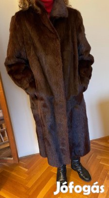 Valódi prémes női hosszú bunda szép állapotban -szezonvégi ár