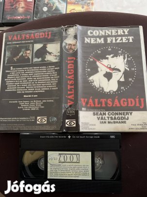 Váltságdíj akció vhs nagytok Connery. 