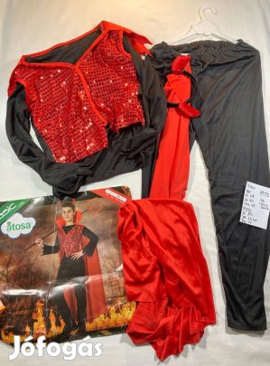 Vámpír jelmez, drakula jelmez, halloween jelmez 7-9 év M13