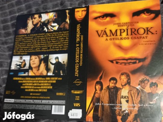 Vámpírok: Gyilkos csapat - horror vhs - John Carpenter