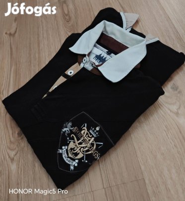 Van Santen sportos férfi pamut pulóver L