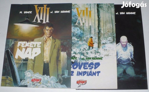 Vance-Hamme: XIII Thriller 3 db képregény (Fekete nap, Kövesd, Pokol)