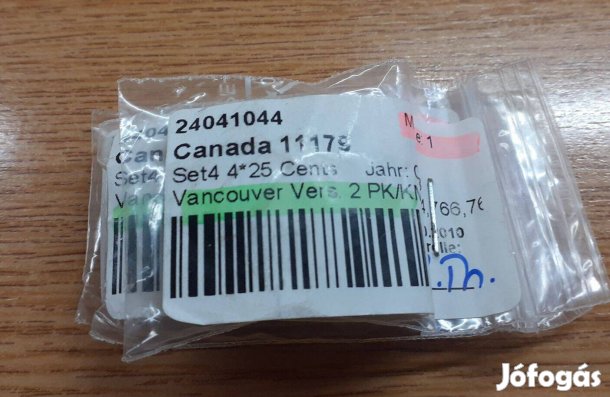 Vancuver 2010 téli olimpia 12x 25 cent