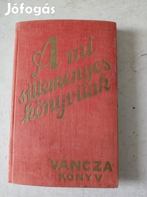 Váncza süteményes könyv eladó