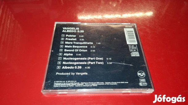Vangelis Albedo 0.39 Cd 