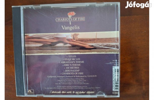 Vangelis: Chariots of fire filmzene cd
