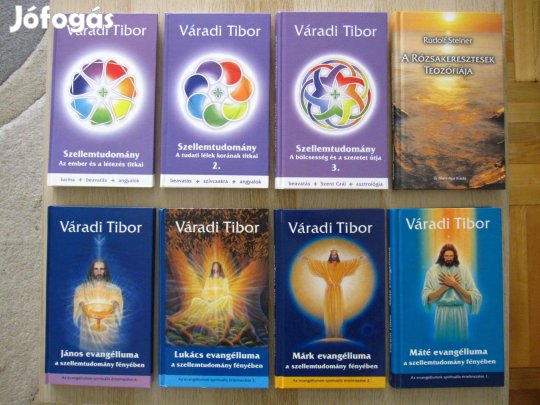 Váradi Tibor és Rudolf Steiner könyvek