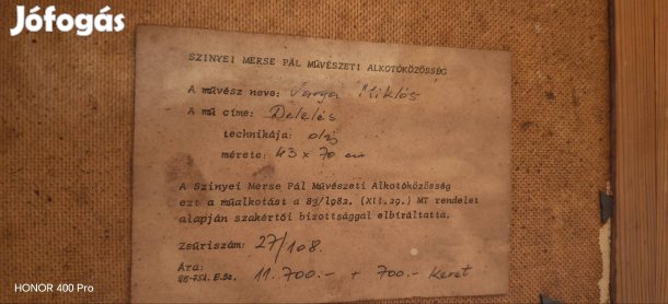 Varga Miklós festmény 