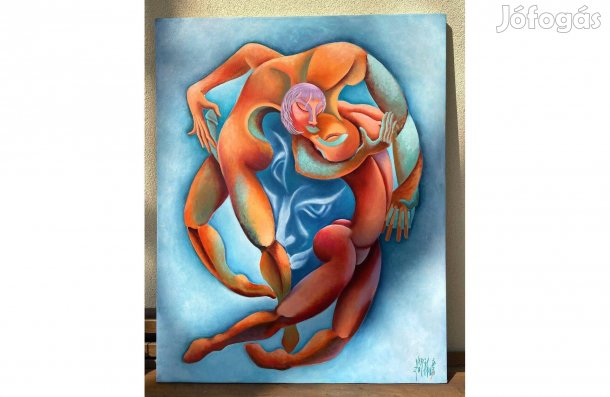 Varga Zoltán Jászai-díjas színész nagyméretű olaj festmény