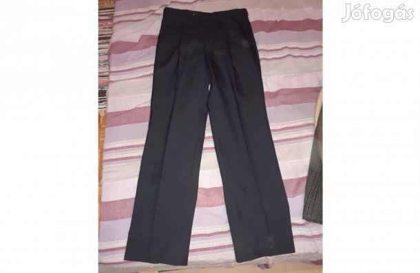 Vargas férfi fekete alkalmi nadrág 48-as újszerű