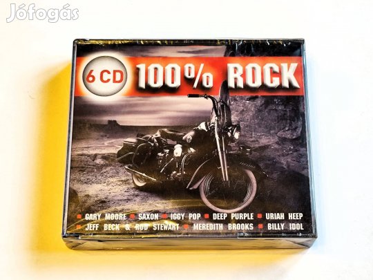 Various - 100% Rock 6XCD Box Classic Rock, Hard Rock, Hea