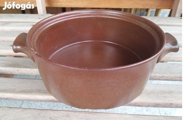 Városlődi barna, kerámia lábas