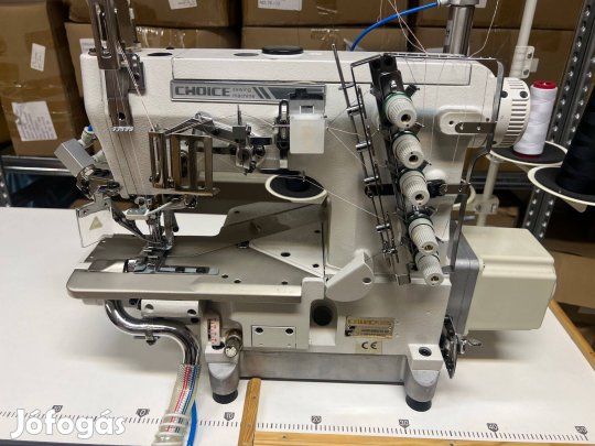 Varrógép, fedőző, balkéses, visszahajtó, új, full extrás