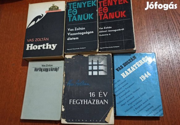Vas Zoltán könyvcsomag / 6 db könyv