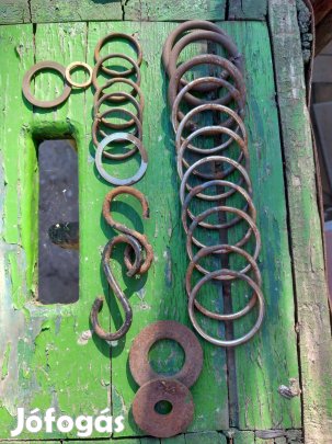 Vas karika akasztó minden ami a képen látható egybe 17db