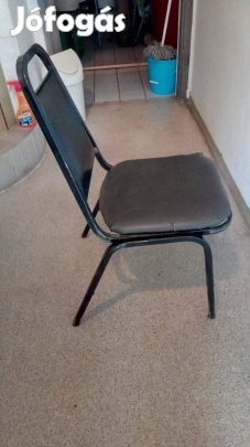 Vas szék műbőr huzattal eladó