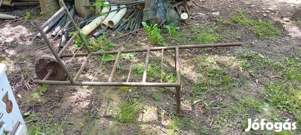 Vas talicska trógli tragacs taliga Dekoráció Virágtartó stb. félkezes